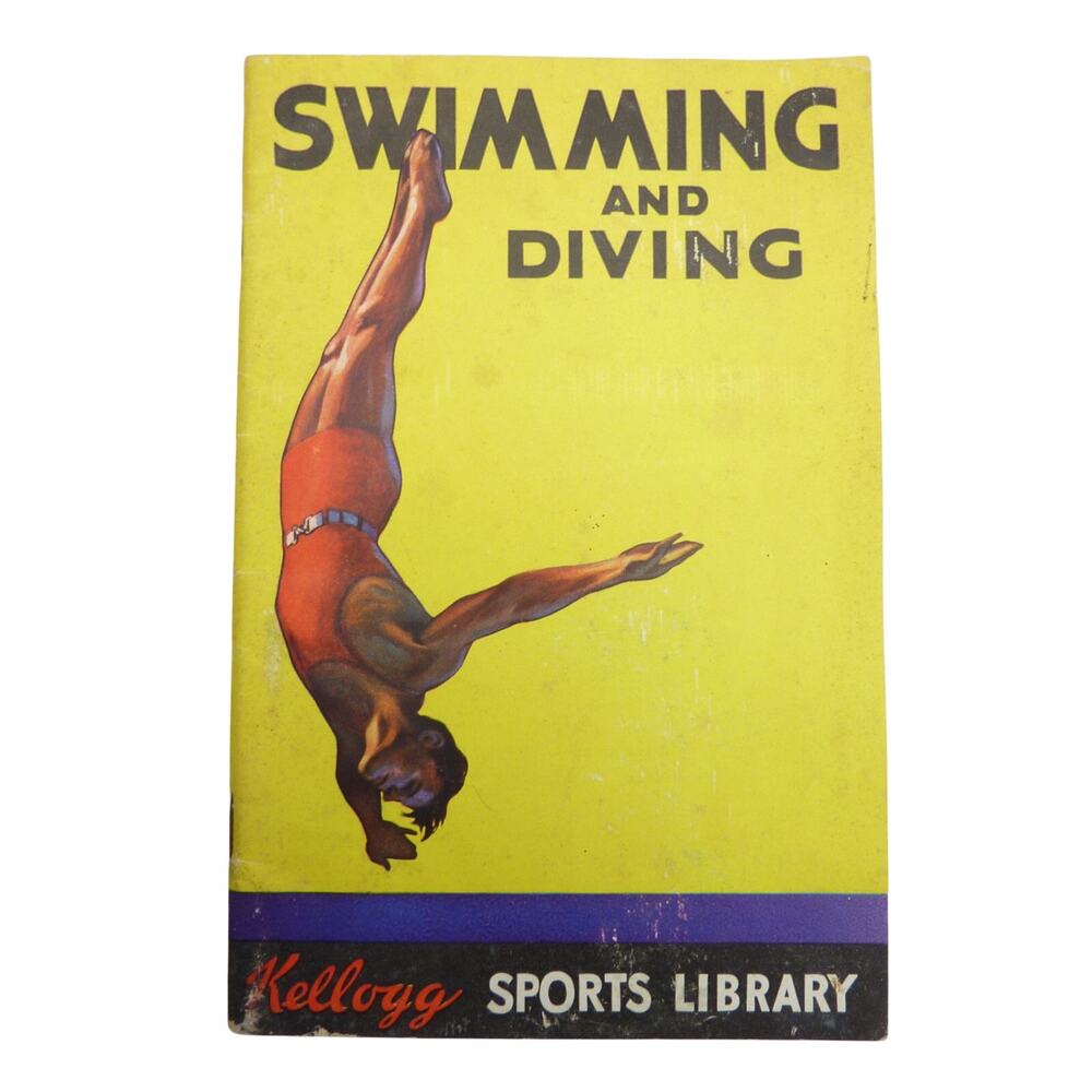 Vintage 1930s Kellogg Sports Library Swimming Diving Paper Booklet 1934